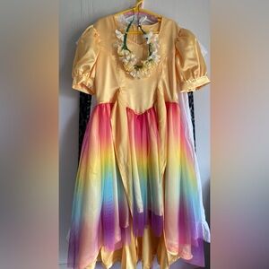 Golden Rainbow Kids Dance Costume